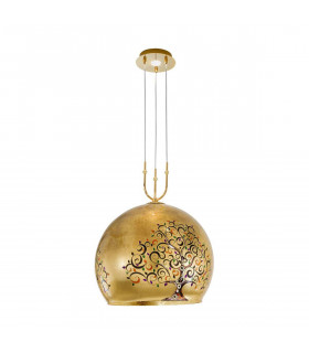Design Pendelleuchte LUNA 24 Karat Gold 1 + 1 Glühbirnen