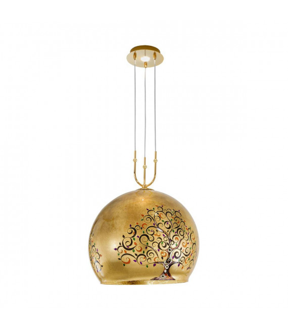 Design Pendelleuchte LUNA 24 Karat Gold 1 + 1 Glühbirnen
