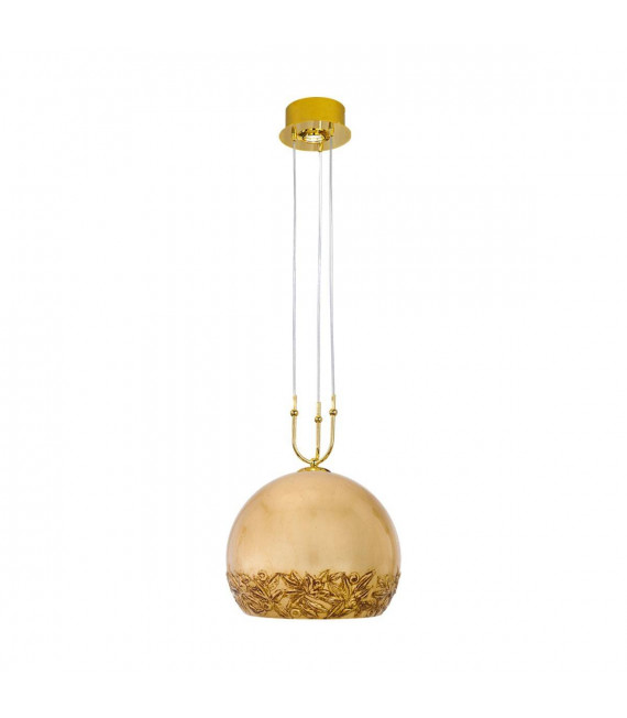 Design Pendelleuchte LUNA 24 Karat Gold 1 + 1 Glühbirnen