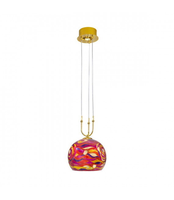Design Pendelleuchte LUNA 24 Karat Gold 1 + 1 Glühbirnen