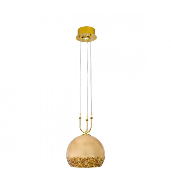 Design Pendelleuchte LUNA 24 Karat Gold 1 + 1 Glühbirnen