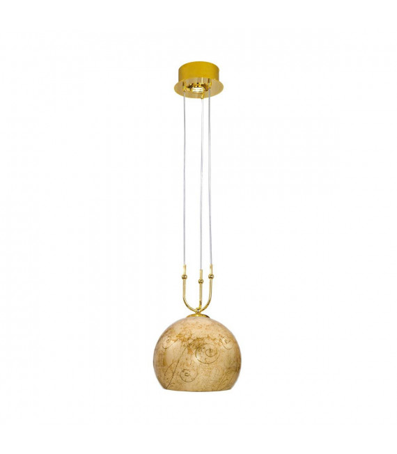 Lampada a sospensione design LUNA 24 carati in oro 1 + 1 lampadine
