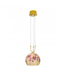 Design Pendelleuchte LUNA 24 Karat Gold 1 + 1 Glühbirnen