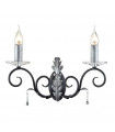 plafonnier ventilateur vintage 2 ampoules e27 max 60w brun patiné