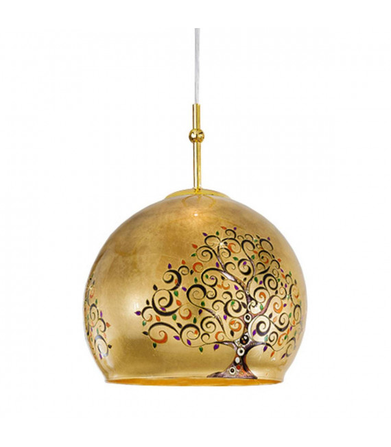 Design Pendelleuchte LUNA Gold 24 Karat 1 Glühbirne