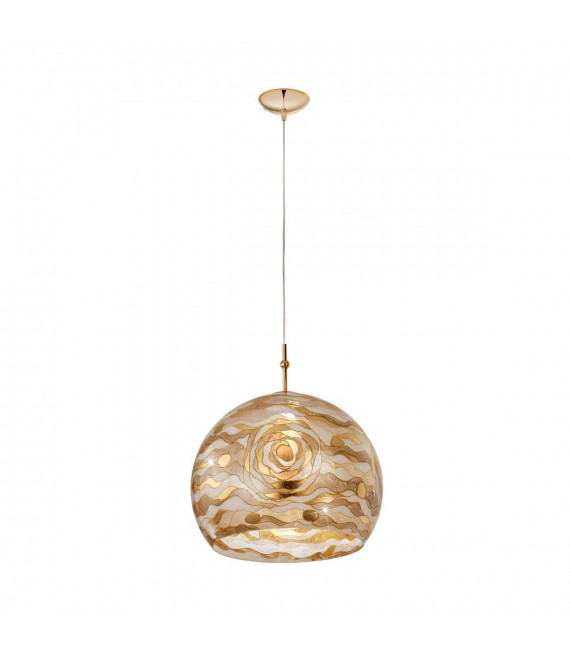 Lámpara colgante de diseño LUNA Gold 24 quilates 1 bombilla