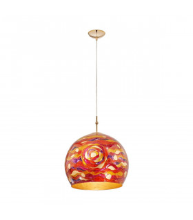 Design Pendelleuchte LUNA Gold 24 Karat 1 Glühbirne