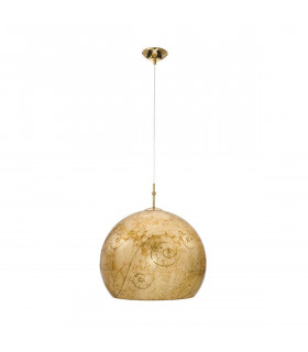 Lampada a sospensione design LUNA Gold 24 carati 1 lampadina