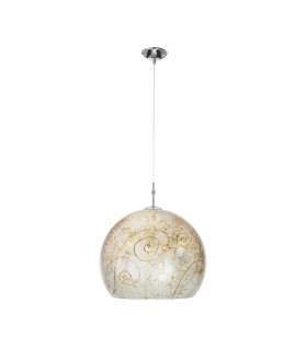 Design Pendelleuchte LUNA Chrom 1 Glühbirne