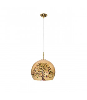 Lámpara colgante de diseño LUNA Gold 24 quilates 1 bombilla