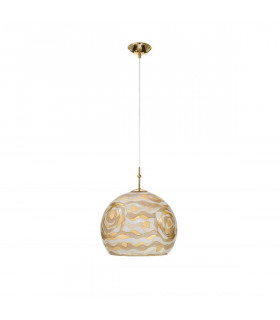Design Pendelleuchte LUNA Gold 24 Karat 1 Glühbirne