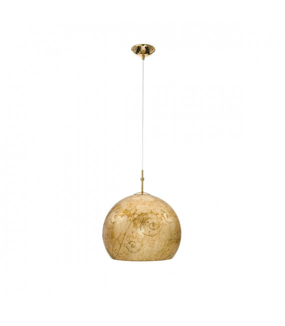 Lámpara colgante de diseño LUNA Gold 24 quilates 1 bombilla