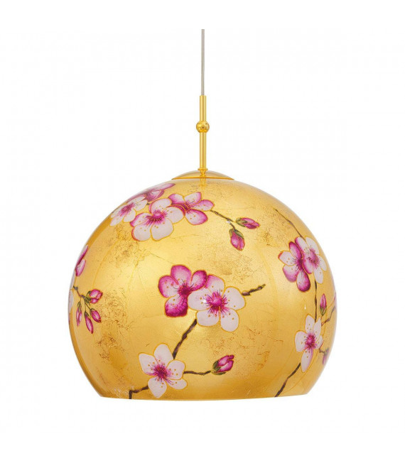 Lámpara colgante de diseño LUNA Gold 24 quilates 1 bombilla
