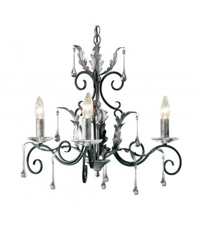 Lampada a sospensione Amarilli, bronzo / oro, 3 lampadine