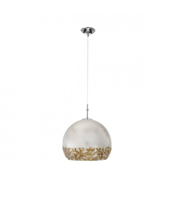Lampada a sospensione design LUNA cromata 1 lampadina