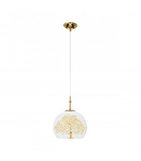 Lampada a sospensione design LUNA Gold 24 carati 1 lampadina