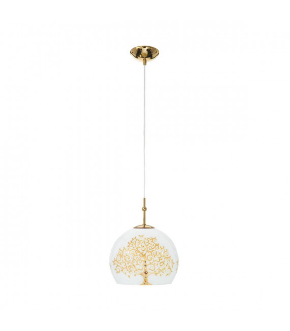 Lámpara colgante de diseño LUNA Gold 24 quilates 1 bombilla