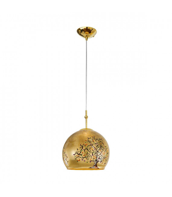 Lámpara colgante de diseño LUNA Gold 24 quilates 1 bombilla
