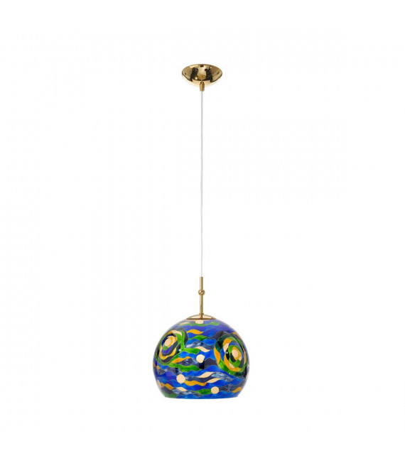 Lampada a sospensione design LUNA Gold 24 carati 1 lampadina