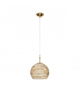 Lampada a sospensione design LUNA Gold 24 carati 1 lampadina