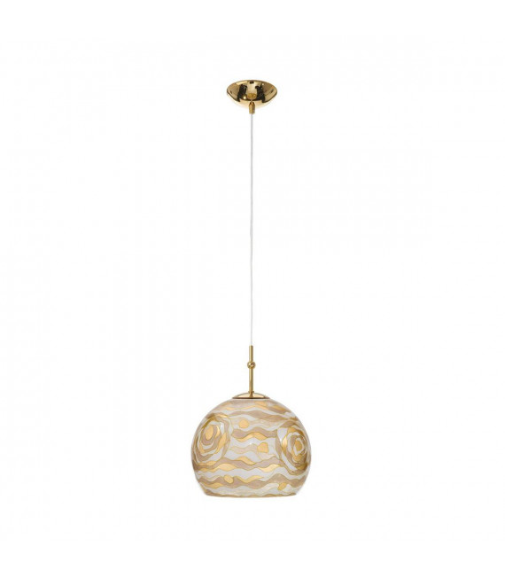 Lámpara colgante de diseño LUNA Gold 24 quilates 1 bombilla
