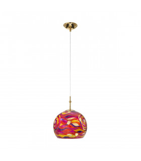 Lámpara colgante de diseño LUNA Gold 24 quilates 1 bombilla