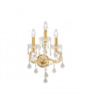 Applique murale classique BELVEDERE Or 24 Carats 3 ampoules