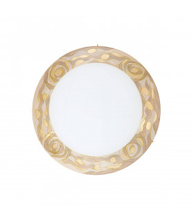 Plafonnier design SERENA Or 24 Carats 3 ampoules