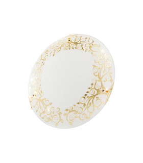 Plafonnier design SERENA Or 24 Carats 2 ampoules