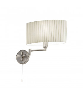 HILTON SAND applique in nichel 1 lampadina