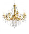 Chandelier classique PISANI CRYSTAL or Français 8 ampoules