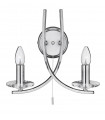 plafonnier ventilateur vintage 2 ampoules e27 max 60w brun patiné