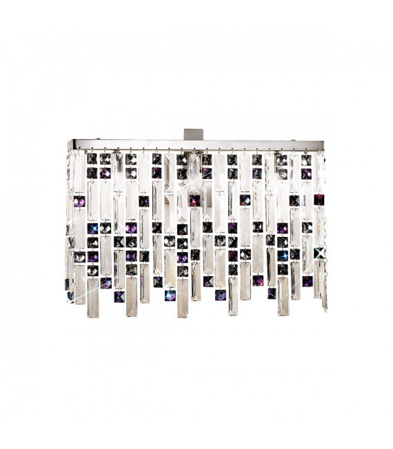Applique di design PRISMA cromo 3 lampadine