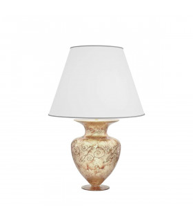Lampada da tavolo design ANFORA cromata 1 lampadina