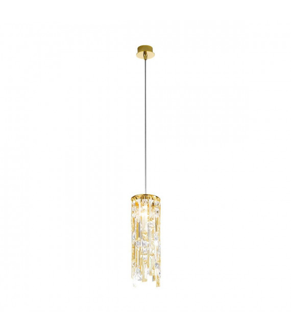 Lampada a sospensione design PRISMA 24 carati oro 1 lampadina