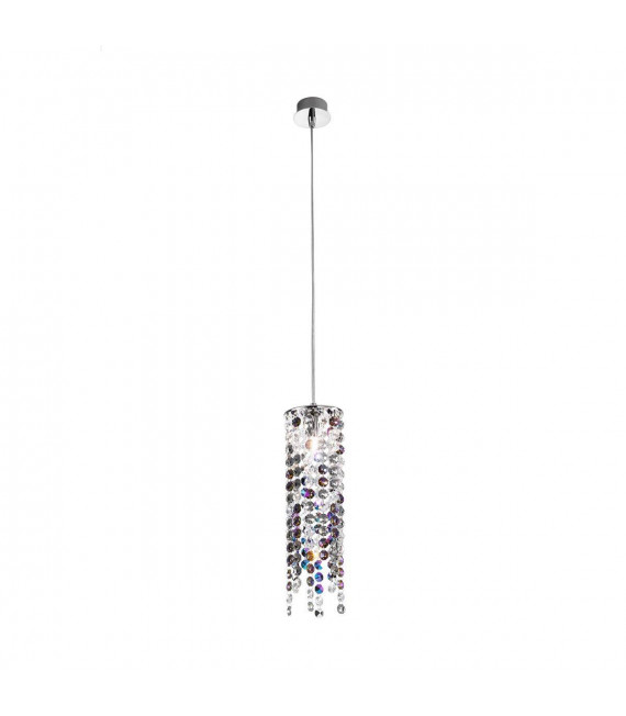 Lampada a sospensione design PRISMA cromata 1 lampadina