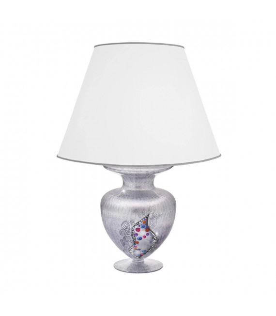 ANFORA Design Tischleuchte Chrom 1 Glühbirne