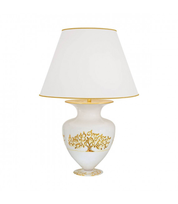 Design Tischleuchte ANFORA 24 Karat Gold 1 Glühbirne