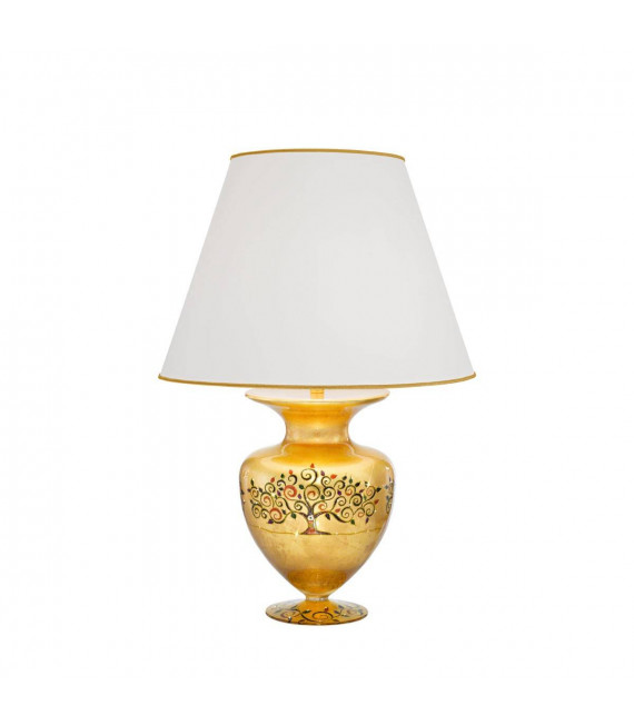 Design Tischleuchte ANFORA 24 Karat Gold 1 Glühbirne