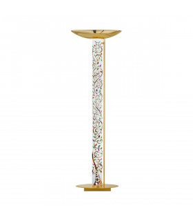 Lampadaire design DELPHI Or 24 Carats 4 ampoules
