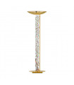 Lampadaire design DELPHI Or 24 Carats 4 ampoules