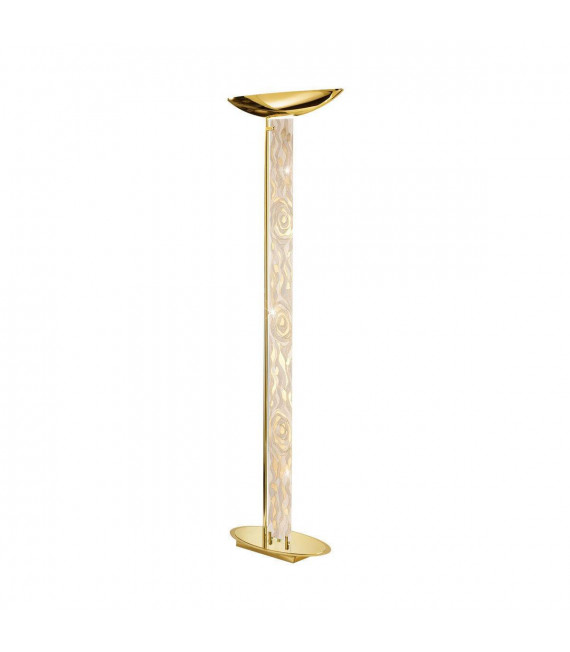 Lámpara de pie de diseño DELPHI Gold 24 quilates 4 bombillas