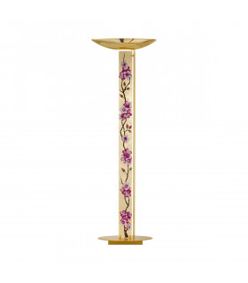 Design Stehleuchte DELPHI Gold 24 Karat 4 Glühbirnen