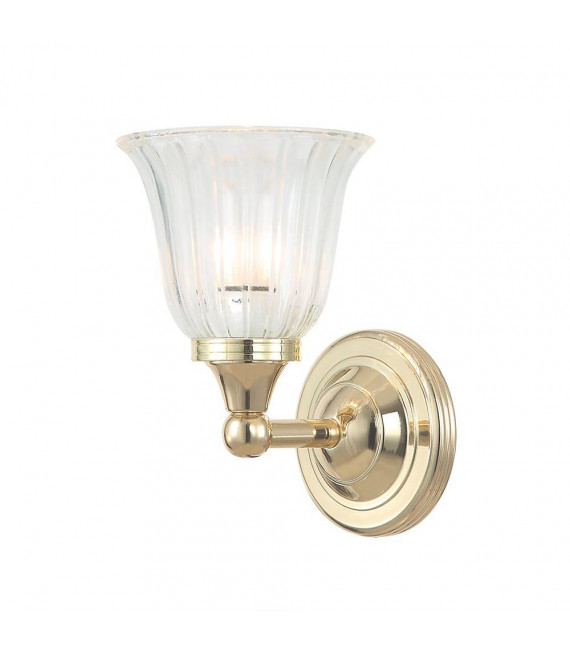 Applique Austen1, chrome et verre