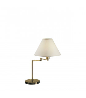 Lampe de table HILTON laiton antique 1 ampoule