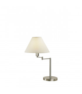 Lampe de table HILTON nickel 1 ampoule