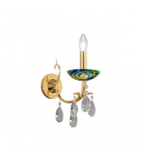 Applique classica VICTORIA 2 24 carati oro 1 lampadina