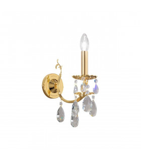 Applique murale classique VICTORIA 2 Or 24 Carats 1 ampoule