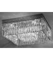 Plafonnier design PRISMA chrome 16 ampoules