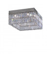 Plafonnier design PRISMA chrome 8 ampoules